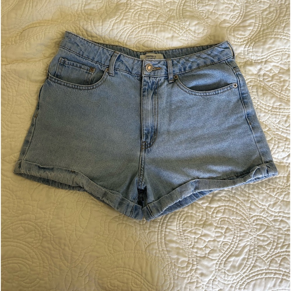Forever 21 Blue Jean Shorts